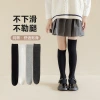 儿童长筒袜春秋款纯色女童过膝袜子韩版洋气公主黑白色无根高筒袜 Specification image